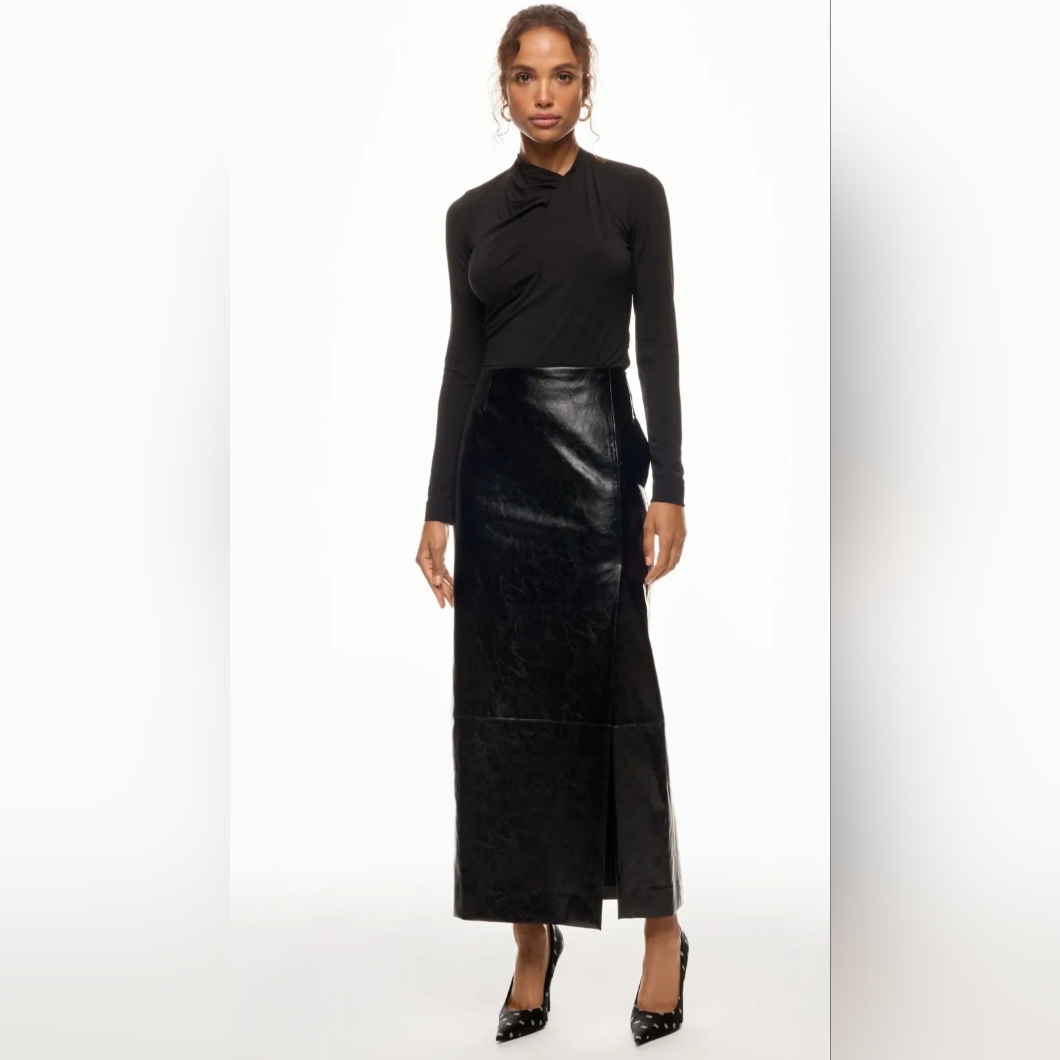 Adam Lippes Wrap Neck Jersey Top Size M Msrp $290